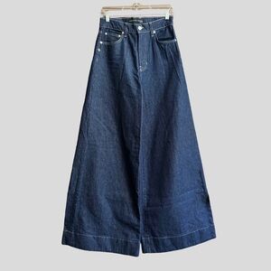 Veronica Beard Deepa Extra Wide Leg Jeans in Indigo Size 27